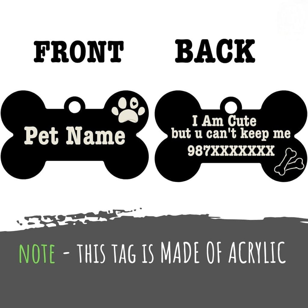 HANDMADE Reflective Dog Collar| Black (Yellow, Large)